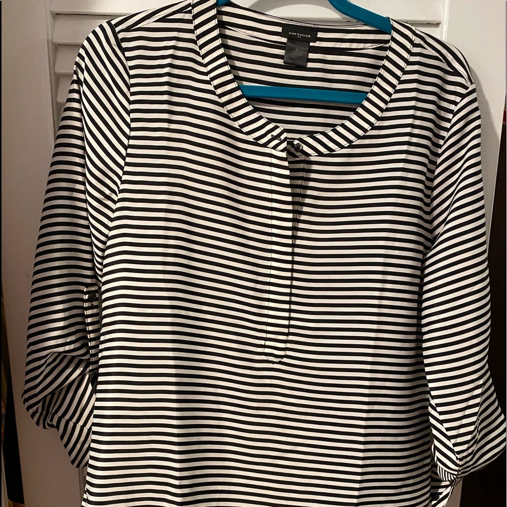Ann Taylor striped tunic top